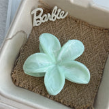 Gradient Flower Hair Clip Beach Hairpins Flower Claw Clips Hawaiian Style Headwear Summer Flower Hairpins Girls Hair Accessories