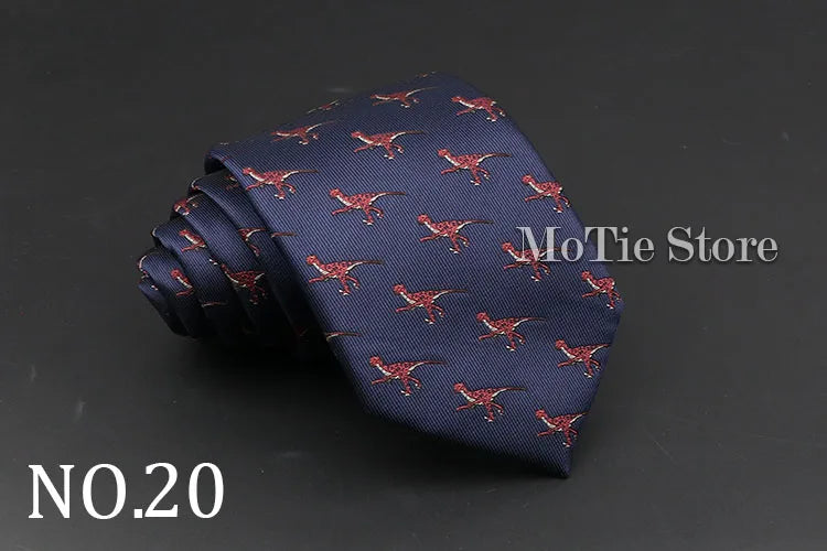 Cute Cartoon Pattern Animal Floral Printed Tie For Men Narrow Slim NeckTie Wedding Red Navy Party Ties Cravat Accessories Gifts