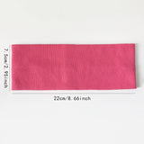 5PCS Solid Color Elastic Hairband Running Fitness Sport Headband Yoga Sweat-absorbing Headband Fashion Headband Hair Accessories