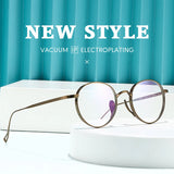 2015 Round Eyeglass Titanium Retro Square Glasses Frames Men Women Eyeglasses Frames Eyewear Business Korean Spectacles Frame