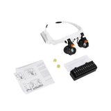 3X 4X 5X 6X 7X 10X 15X Magnifier Glasses 6 Lens Loupe Eyewear Magnifier With Led Lights Headband Lamp Led Magnifying Glasses