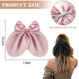 New Disco Party Favors Elastics Glitter Sequin Hair Bands with Bow Elastic Bands Ponytail Tie Hair Scarf Headwear