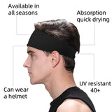 Sweatband for Men Women Elastic Sport Hairbands Head Band Yoga Headbands Headwear Headwrap Sports Hair Accessories Safety Band