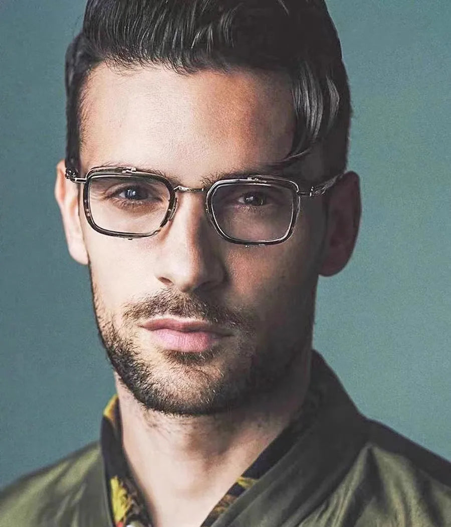 Exquisite Titanium Handmade Glasses Frame Mens Women Retro Square Spectacle Frames Eyeglasses Japanese Design Oval Round Eyewear