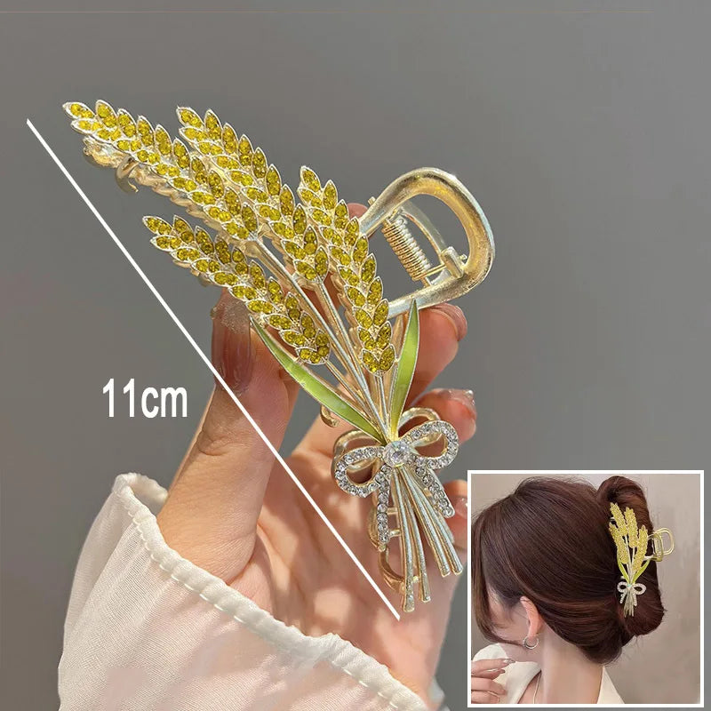 New Sweet Flower Durian Hair Claw Clip Ponytail Grab Hair Clips Shark Clip Woman Hairpins For Girl Hair Accessories Headdress