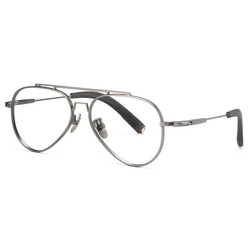 Classic Desgin Pure TitaniumDouble Bridge Glasses Men Optical Frame Luxury Ultra Light Eyegalsses Frames Myopia Eyewear Frame