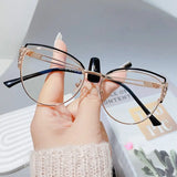 Blue Ray Blocking Anti-Blue Light Glasses Ultralight Metal Computer Goggles Eye Protection Square Eyeglasses Men Women