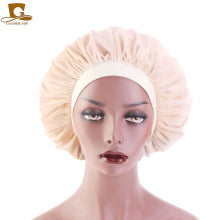 2020 New No. plus-Sized African Printing round Cap Double-Layer Satin Lining Wide Edge Nightcap Chemotherapy Hat