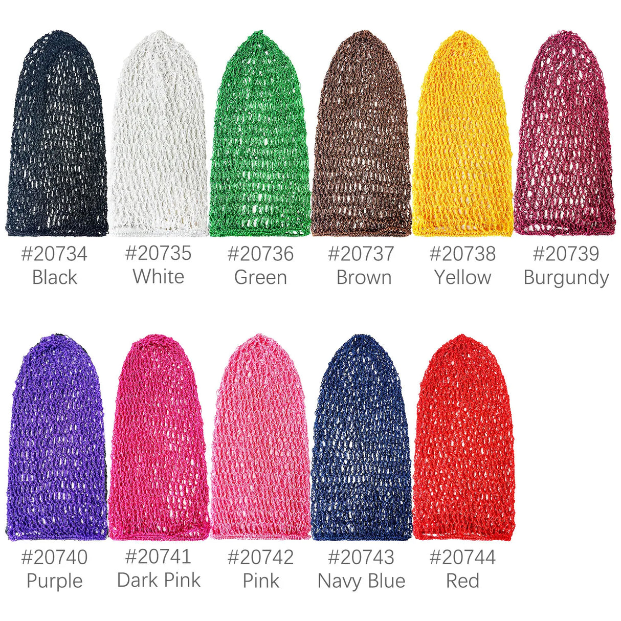 Fashion Women Crochet Hair Snood With Elastic Edge Long Hair Net Mesh Sleeping Nightcap Turban Headwear Hair Net