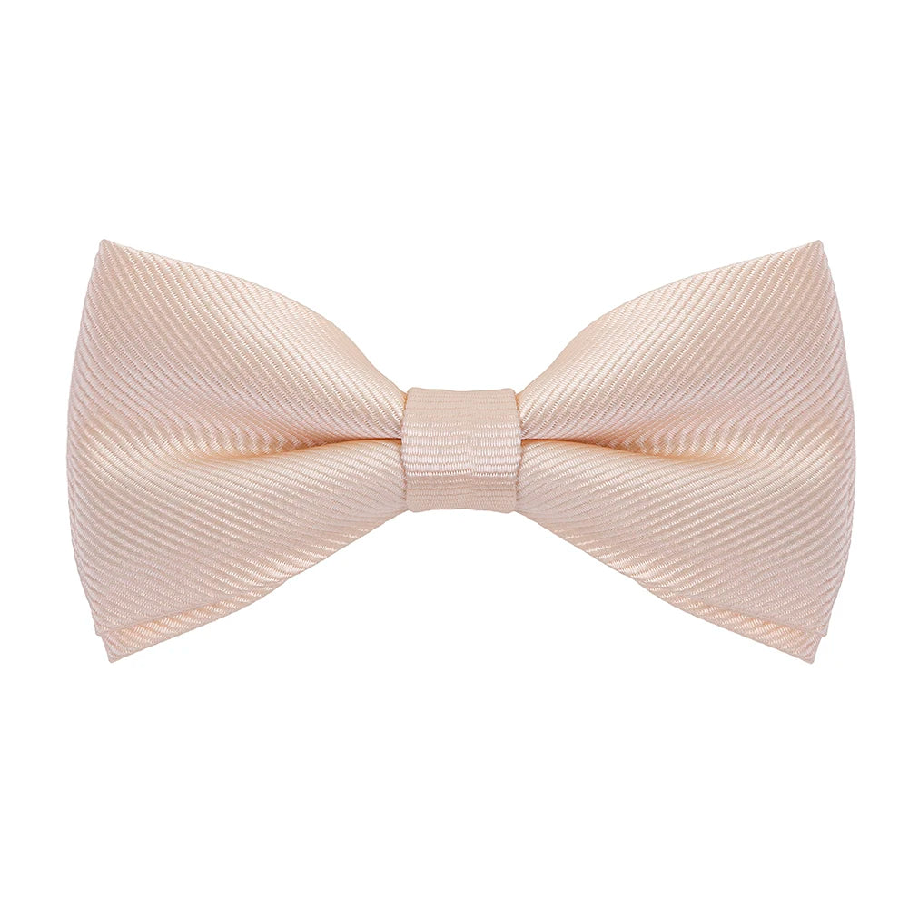 HUISHI Bow Ties For Men Solid Stripe Black Pearl White Bowtie Elegant Mans Bussiness Wedding Party Accessories Butterfly Bow