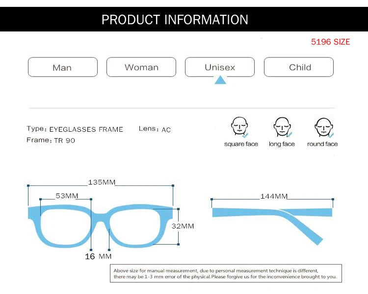 DOFTA Ultralight TR90 Glasses Frame Men Optical Myopia Eyeglasses Male Plastic Titanium Prescription Eye Glasses 5196A