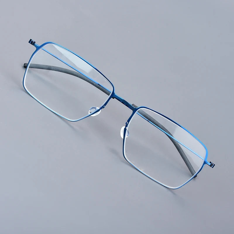 Pure Titanium Glasses Frame Men Women Eyewear Frames Eyeglassess Square Business Classic Design Screwless Denmark Brand