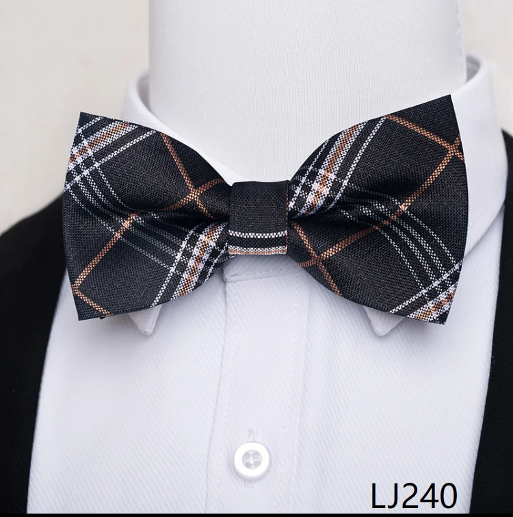 Fashion Brand Brand Silk Bow Tie Dark Blue Man Dot Wedding Accessories lover's day Fit Formal Party