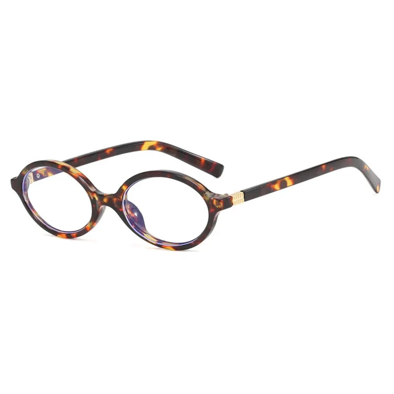 Oval Small Frame Retro Female Korean Plain Glasses Anti-blue Light Eyeglasses Eye Protection Ladies Optical Spectacle Eyeglass