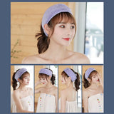 Fashion Headbands Wash Caps Shower Cosmetic Facial Adjustable Turban Tiara Turban Hairband Head Band