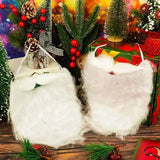 Funny Santa Beard Costume White Beard Christmas Santa Claus Beard Costume Accessories for Boys and Adults Disguise Santa