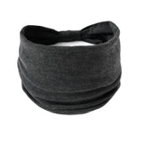 Headwrap Solid Color Knot Wide Headbands for Women Soft Cotton Sports Elastic Hair Bands Accessories Yoga Bandana Bandage