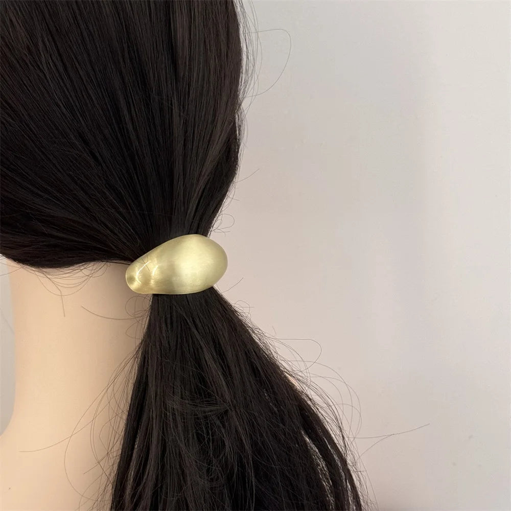 irregular and minimalist curved elastic hairrope retro fashion and personality head rope temperament and versatile rubber band