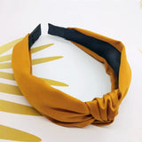 Fashion Top Knot Satin Headbands Wide Fabric Makeup Hairbands for Women Girls Ladies Washing Hair Hoops Bezel Hair Accessories