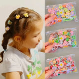 20Pcs/Set infant Cute Bowknot Headbands Girls Elastic Hair Bands Bows Headwear for Kids Cartoon Ornaments Gift Hair Accessories