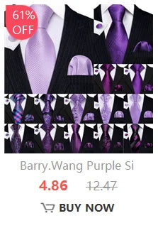 Barry.Wang Purple Silk Mens Tie Hanky Cufflinks Set Lilac Lavender Mauve Violet Jacquard Necktie For Male Wedding Business Party