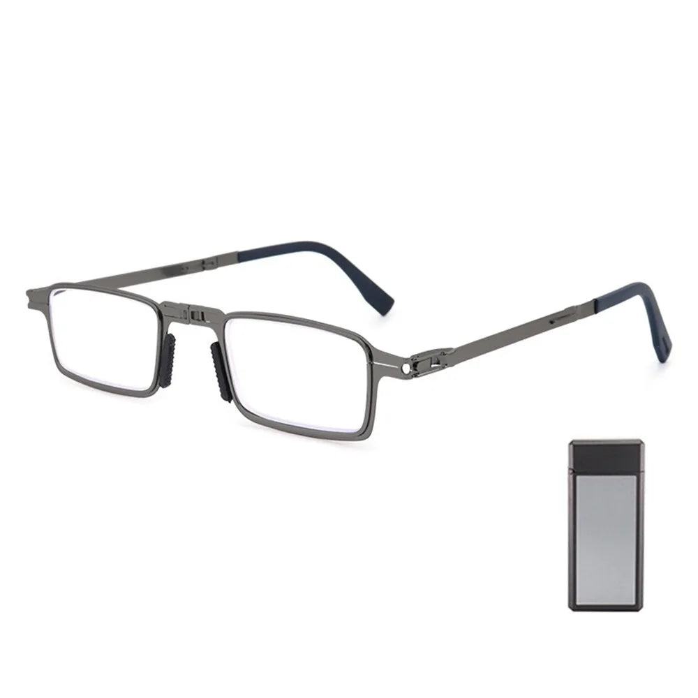 Blue Ray Blocking Anti-Blue Light Reading Glasses Portable With Glasses Bag Hyperopia Glasses Eye Protection Folding