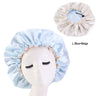 Double-Sided Sleeping Hat Adjustable Nightcap Bathing Hat Girl Sleep Protector Tool
