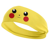 Pokemon Headbands Pikachu Stretch Wide edge Headbands Anime Childrens Sports Headbands Outdoor Running Anti Sweating Headbands
