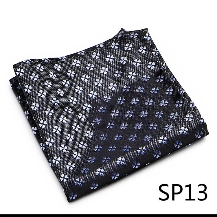 High Grade 2023 New Style Hot sale Silk Handkerchief Black Suit Accessories Solid Men Abraham Lincoln's birthday Pocket Square