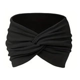 Women Sport Headbands African Wide Hair Wrap Turban Twist Headband for Women Workout Stretch Non-slip Sweatband Hairbands