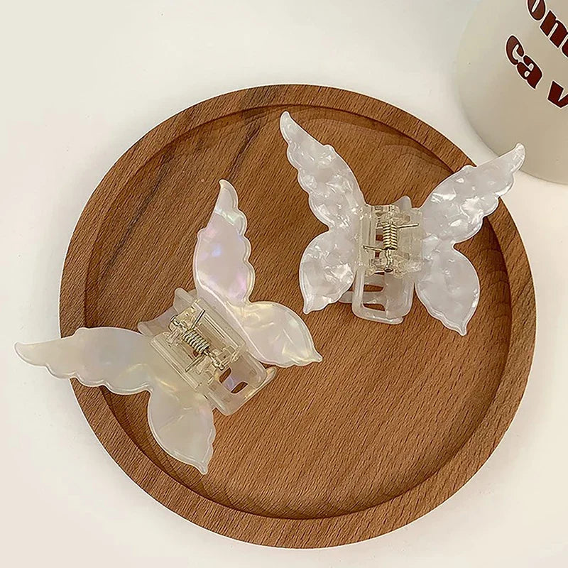Retro Butterfly Hair Clips Back Of The Head Hair Claws Sweet Coiled Hairpin Women Lady Girl Headwear Hair Styling Tools