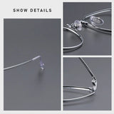 DIEDIESEE New Anti Blue Light Men's And Women's Titanium Frame Can Be Paired With Myopia Optical Prescription Glasses Frame 1901