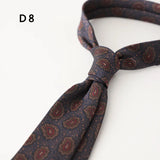 New Jacquard Polyester 8CM Formal Red Brown Neckties Men's Casual Cartoon Neck Tie Suit Cravat Wedding Party Banquet Accessories