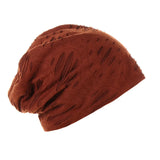 Unisex Men Women Beanie Cotton Night Sleep Cap Bonnet Chemo Hat Headwear Turban Baggy Hair Care Nightcap Pullover Hat Solid Colo