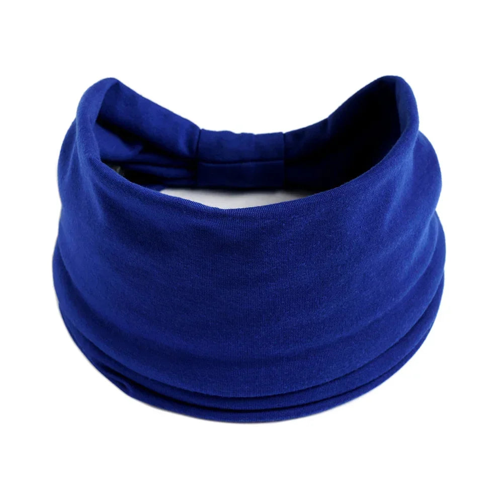 Boho Headbands For Women Fashion Stretch Wide Hair Bands Knoted Turban Yoga Sweatband Elastic Head Bands Stylish Wrap Headbands