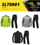 Motorcycle Raincoat Men Women Waterproof 100% Motorcycle Rider Raincoat Suit Moto Raincoat Rain Coat Jacket Pants Biker Rain Set