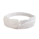Women Headband Cross Top Knot Elastic Hair Bands Soft Solid Color Girls Hairband Hair Accessories Twisted Knotted Headwrap