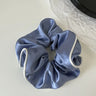 Korean Woman Large Elegant Satin Elastics Hair Band Solid Color Scrunchies Hair Ties Ladies Ponytail Hold Girls Hair Accessories