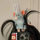 Ratatouille Hairband Cute Headband Kawaii Plush Hair Accessory Color Doll Wide-Brimmed Hairpin Creativity Headdress Gift