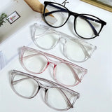 Transparent Anti-blue Light Glasses Oval Frame Computer Glasses Women Men Eyewear Blocking Glasses Optical Spectacle Eyeglases