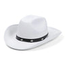 Western Cowboy Hat for Men Women Kids Fedora Outdoor Wide Brim Faux Leather Summer Wide Brim Beach Travel Cap Black White Pink