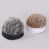 Baseball Cap Men Women Beanie Wig Hat Fun Short Hair Caps Breathable Soft for Party Toupee Hats Outdoor