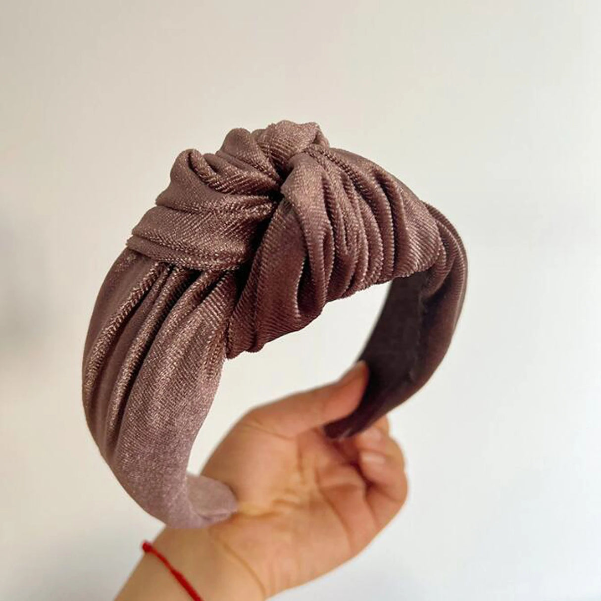PROLY New Fashion Hairband For Women Solid Color Wide Side Headband Warm Canary Velvet Turban Winter Hair Accessories Wholesale