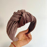 PROLY New Fashion Hairband For Women Solid Color Wide Side Headband Warm Canary Velvet Turban Winter Hair Accessories Wholesale