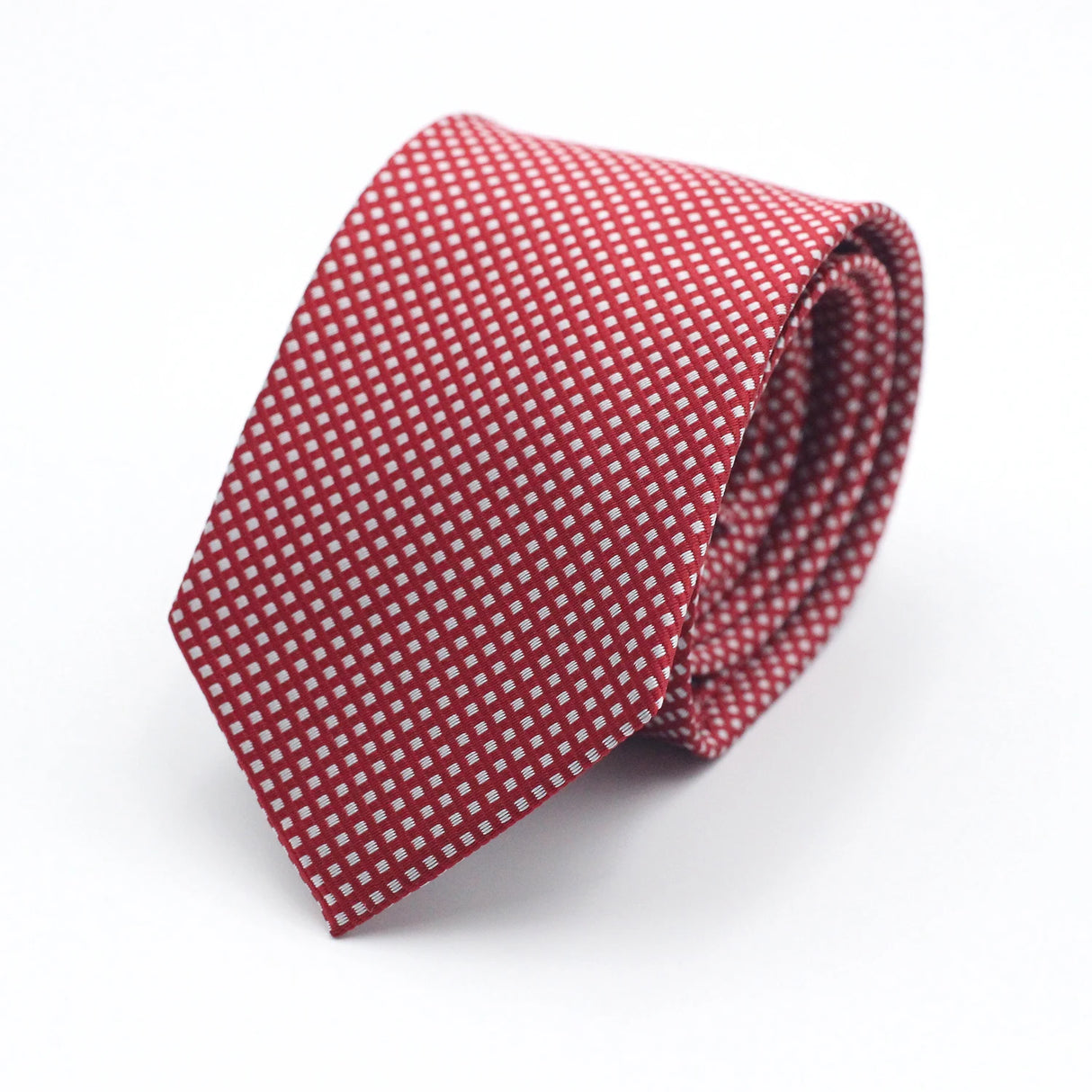 LYL 7CM Luxury Jacquard Red Dots Business Necktie Western Accessories Wedding Guest Gift Bolus Tie Items