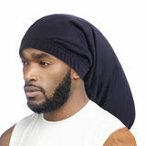 Unisex Long Hair Sock Cap Bonnet Dreadlock Cap Elastic Wrap Night Caps for Women Men Nightcap Sleeping Hat Headscarf Hair Care