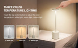 Rechargeable Table Lamp Touch Sensor LED Desktop Night Light Wireless Reading Lamp for Restaurant Hotel Bar Bedroom Decor Light
