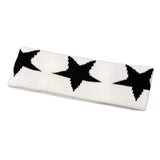 Star Embroidery Sports Headband for Running, Cycling, Yoga | Black Headbands for Women No Slip Soft Hair Accessories