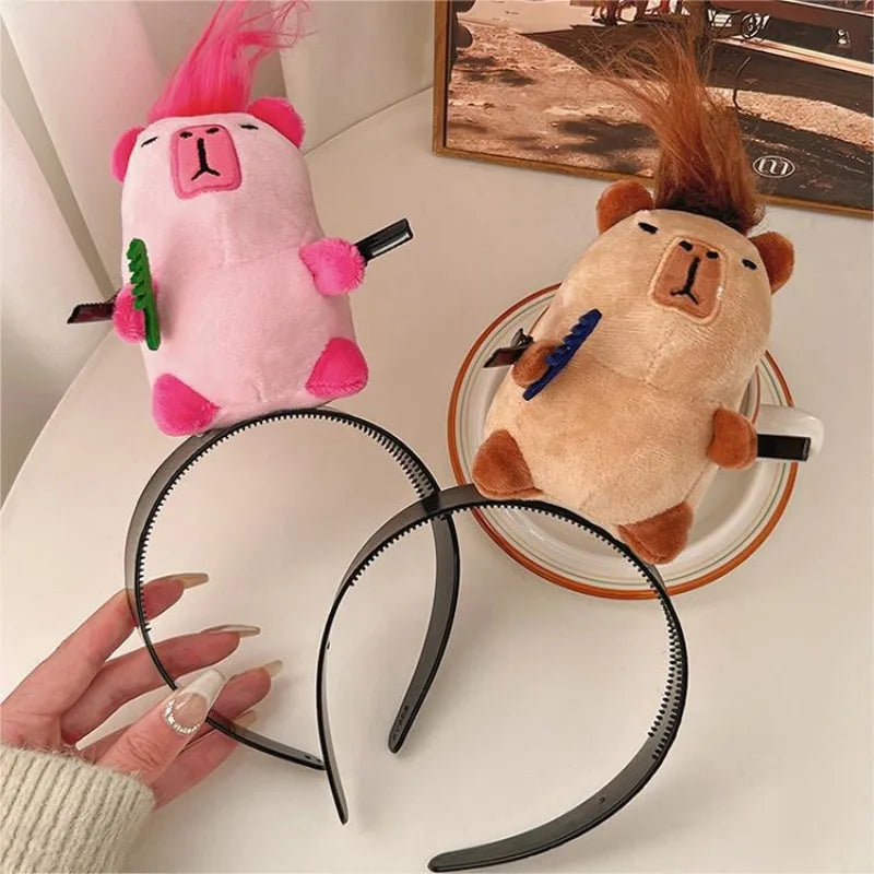 Ratatouille Hairband Cute Headband Kawaii Plush Hair Accessory Color Doll Wide-Brimmed Hairpin Creativity Headdress Gift