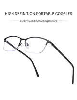 Blue Light Blocking Glasses Reading Glasses For Men's Women Metal Ultra Light Frame Computer Goggles Anti Radiation Antiglare